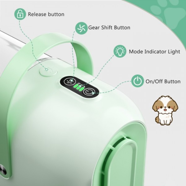 Homeika Upgraded Dog Grooming Kit, 3L Low Noise Pet Groommer Kit Vacuum Cleaner, Electric Clippers Cleaning Sets, 5 Guide Combs (3mm-24mm), Home Pet Hair Vacuum for Shedding Grooming,for Dogs Cats