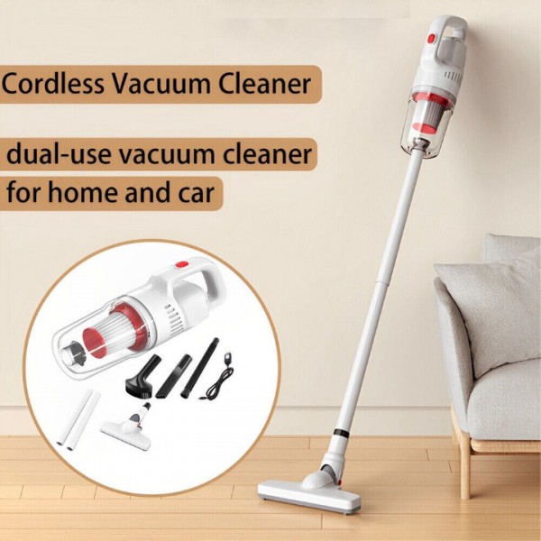 Homeika Cordless Vacuum Cleaner, 12KPa 11-in-1 Handheld Powerful Car Vacuum Suction with 6000mAh Detachable Battery, Lightweight, 30 Min Runtime for Home/Carpet/Hard Floor/Pet Hair, White
