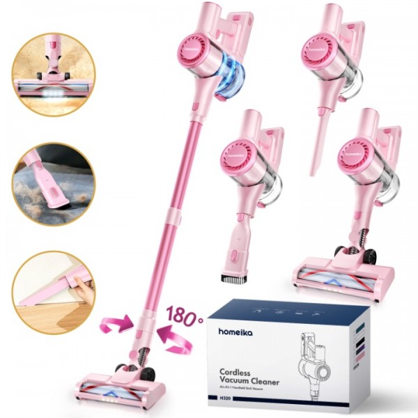 Homeika H320 Cordless Vacuum Cleaner, 28KPA Powerf...