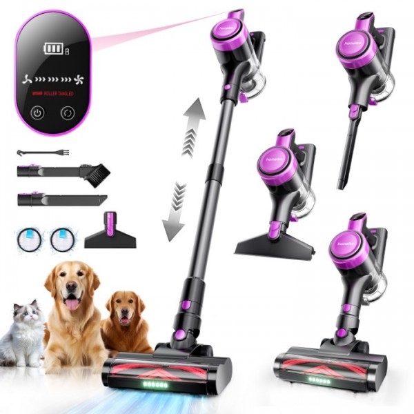 Homeika Cordless Vacuum Cleaner, 300W 23KPa Powerf...