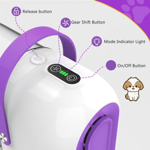 Homeika Upgraded Dog Grooming Kit, 3L Low Noise Pet Groommer Kit Vacuum Cleaner, Electric Clippers Cleaning Sets, 5 Guide Combs (3mm-24mm), Home Pet Hair Vacuum for Shedding Grooming,for Dogs Cats